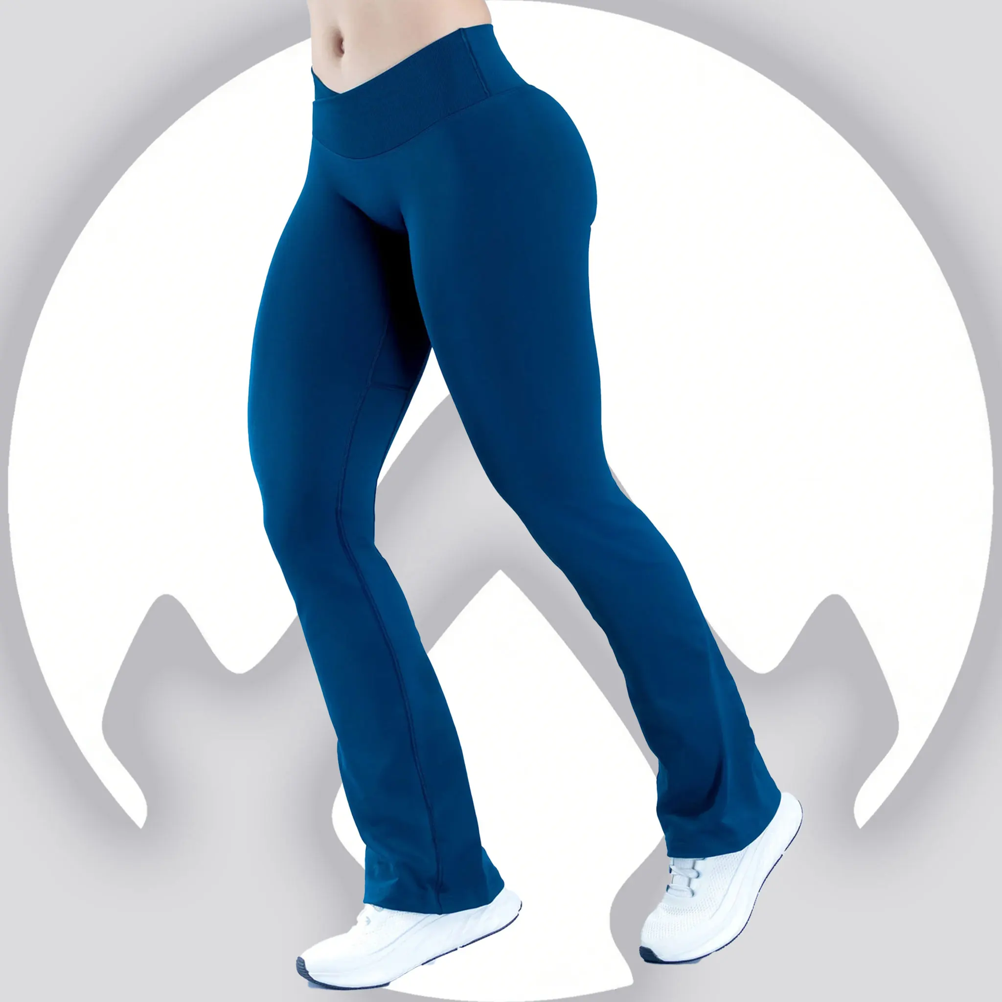

High Waist Seamless Yoga Flare Pants Butt Lifting Tight Fit Stretch Workout Running Gym Leggings for Women Athletic Casual Wear