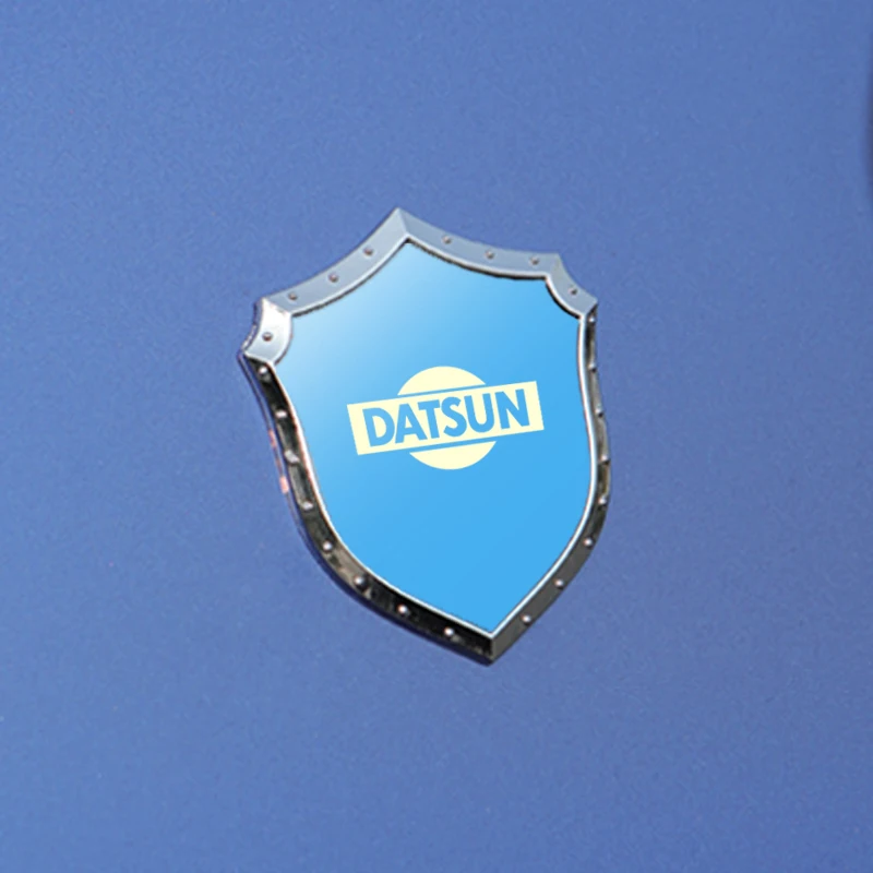 Pegatinas de escudo 3D para coche, accesorios de acero inoxidable para Nissan datsun cross z 24z 26z 240z 280z mido redigo mido ondo