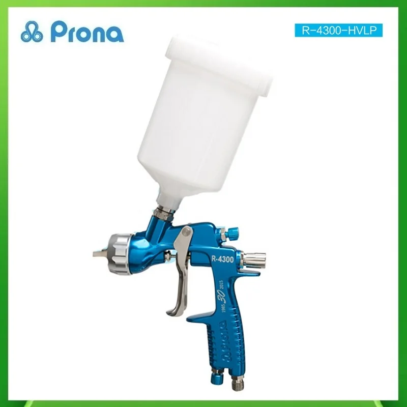 

Prona R-4300-HVLP Car Paint Spray Gun,Low Pressure R4300-HVLP Car Painting Gun, 600cc Plastic Cup Gravity Feed Type