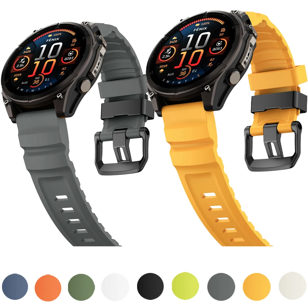 Quick Fit 26mm 22mm Armband für Garmin Quatix 8/Tactix 8/Fenix 8 51mm 47mm, Ersatzband für Garmin Enduro 3 2/Instinct 3 2X/970