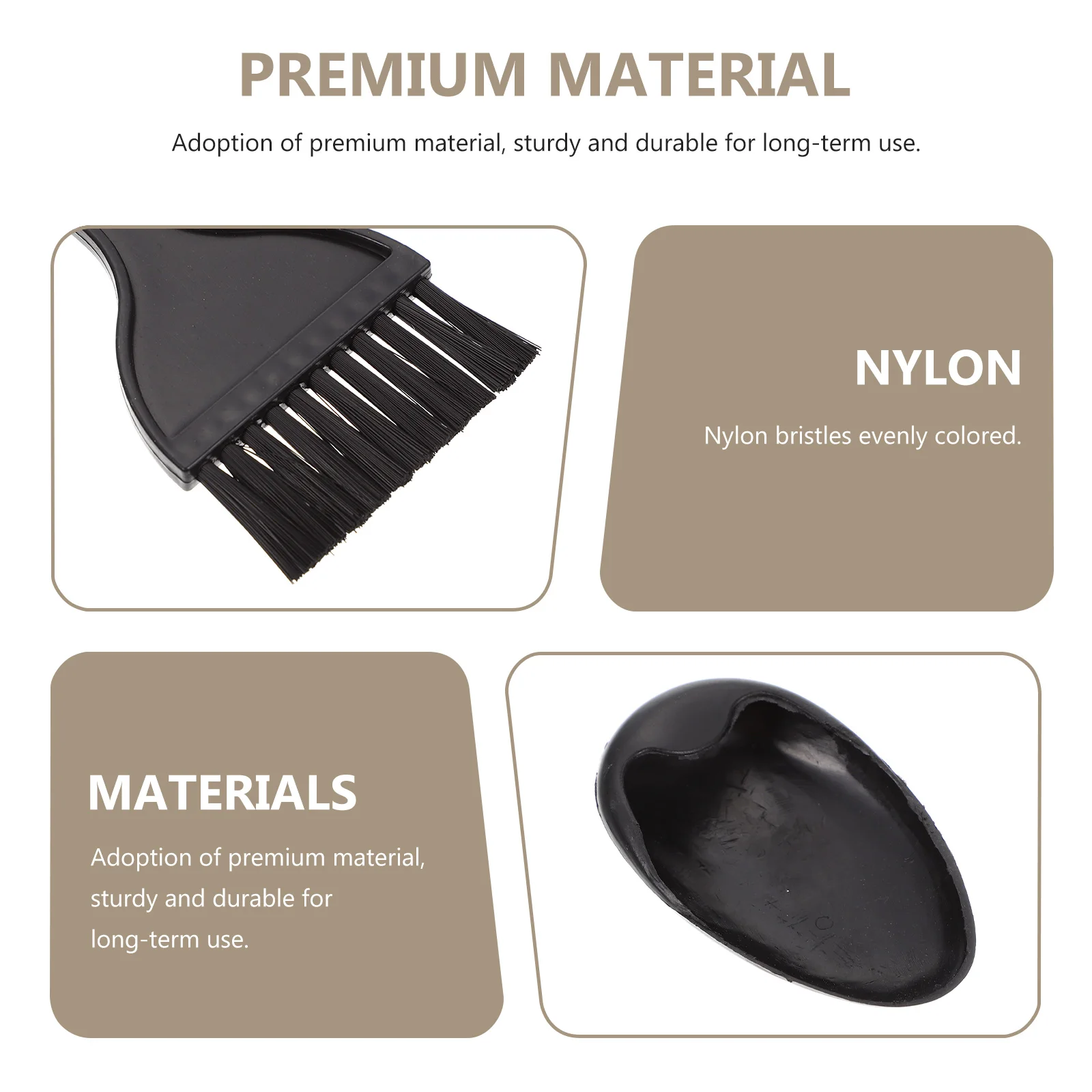 

1 set Hair Coloring Kit Dyeing Brushes Tinting Bowl Salon Supplies Multi-Color Application Stain Protection Comb Set