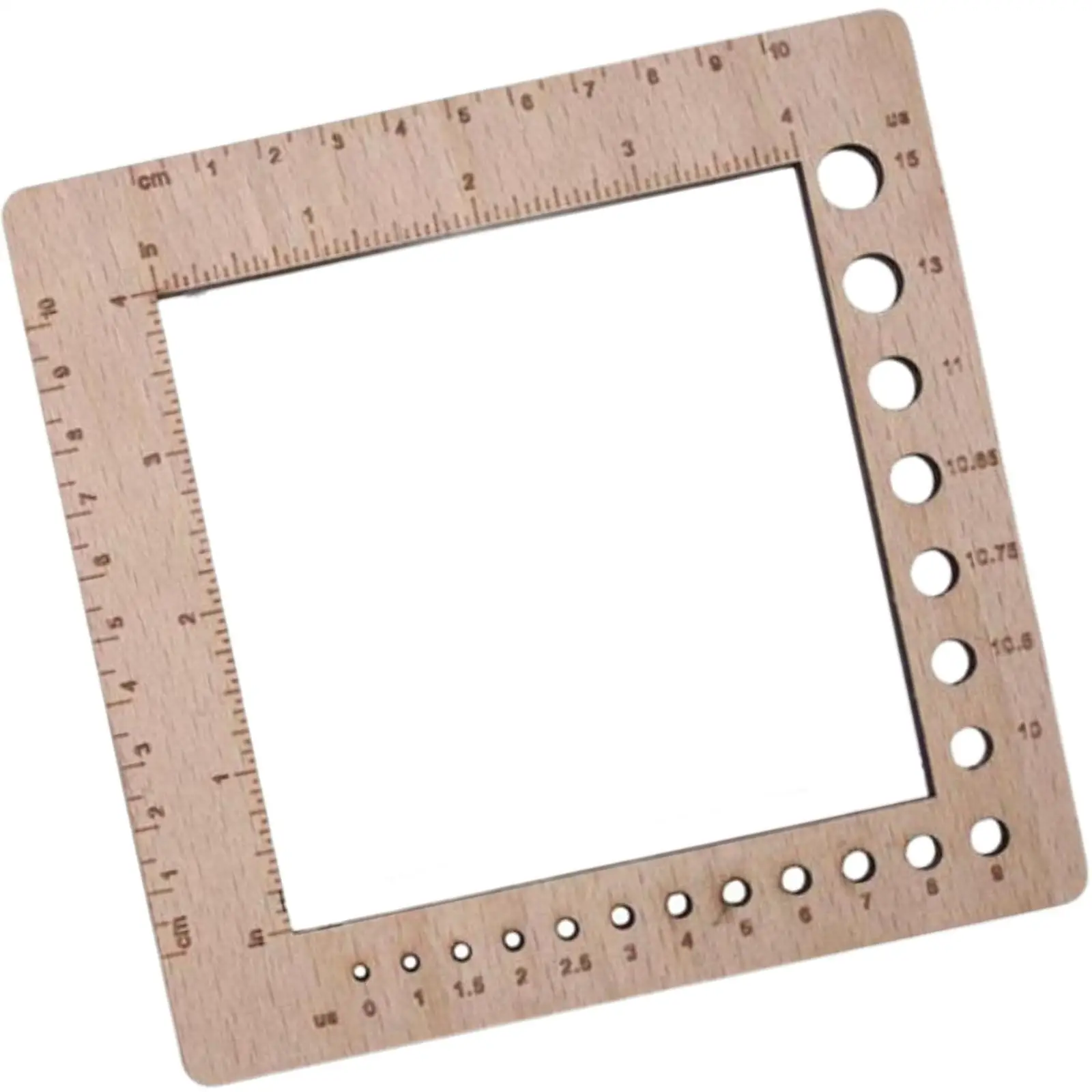 Knitting Gauge Ruler Compact Multipurpose Square Counting Frame Ruler Adults