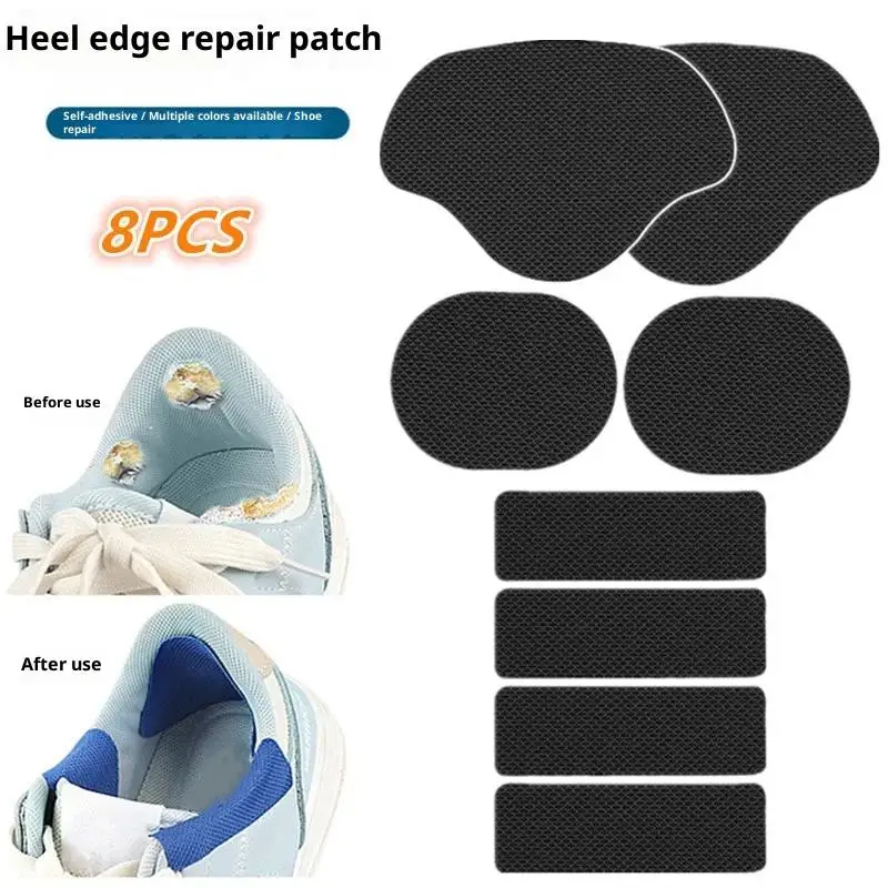 8 Pcs/Set Sneakers Heel Repair Shoe Side Damage Lining Patch Sticker Shoe Heel Wear Repair Patch Suitable Wide Range Of Shoes