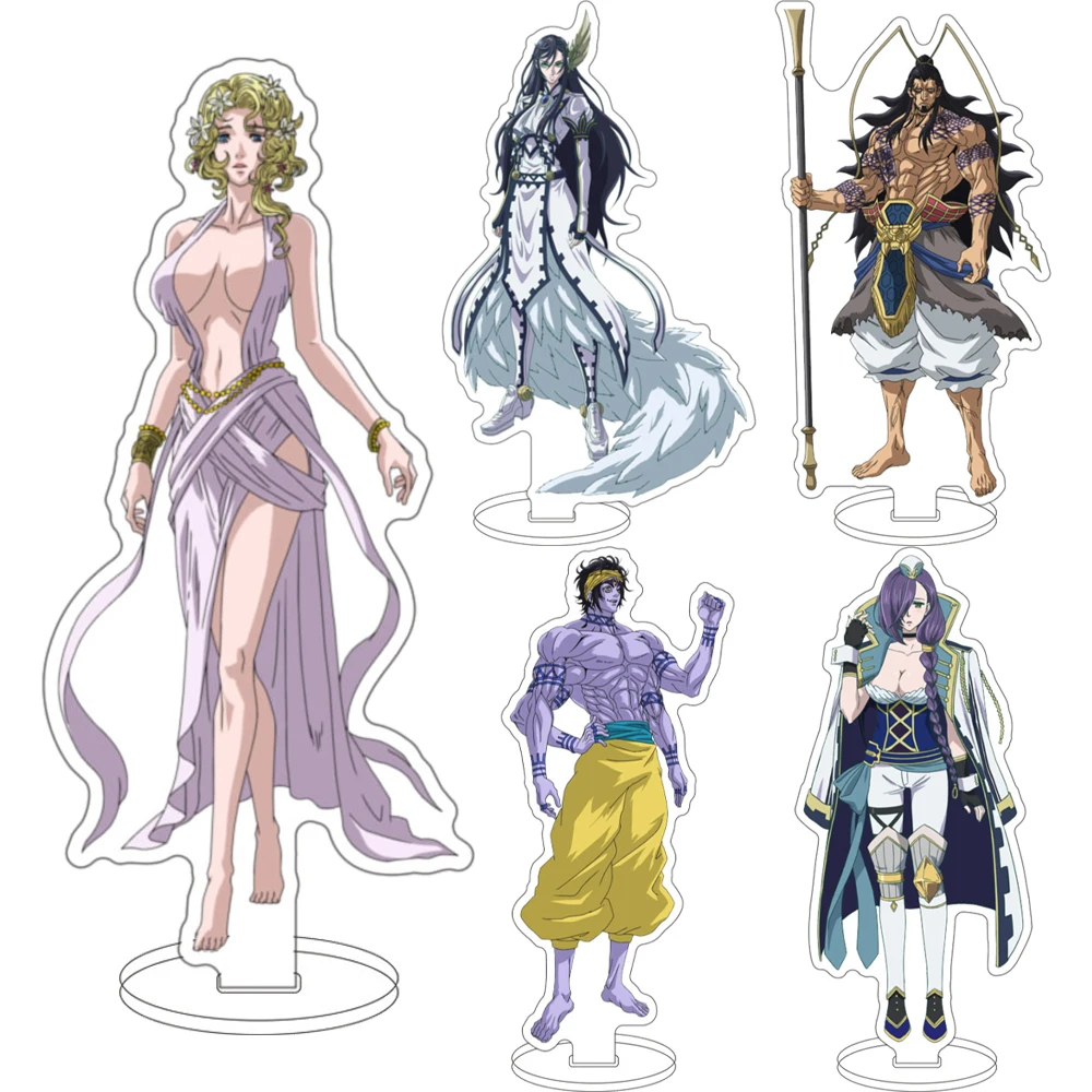 Anime de 16 cm ‌ ‌ El Libro del Ragnarok ‌ Figura de Brunhild, Goll, Lu Bu, Adam, Eve, Guan Yu, Buda, Zhang Fei, Soporte de Acrílico, Adornos de Cosplay, Regalos