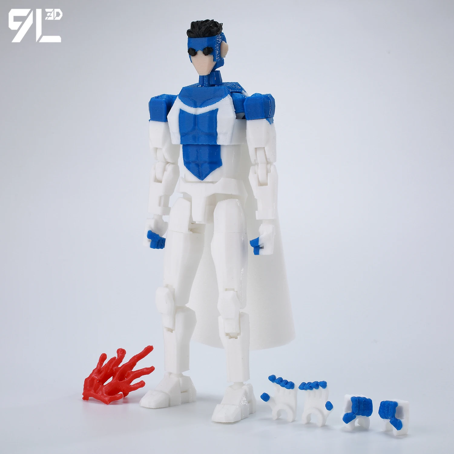 9L3D Superhero Team Invincible Boy Heroes Action Figure Lucky13 Dummy13 Veelkleurige T13 Multi-Jointed Collectible Toys Titan13 - afbeelding 1