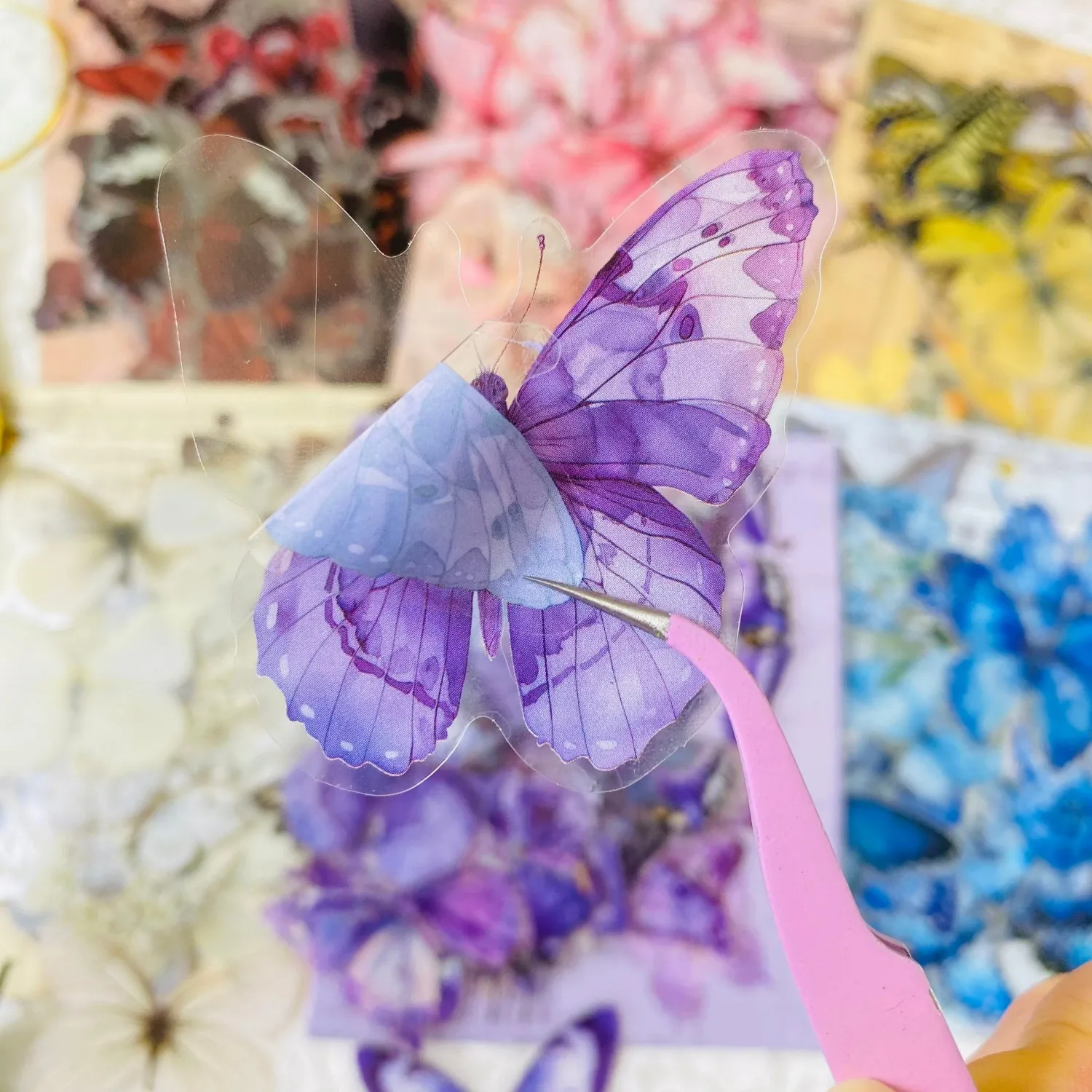 Journamm 40 قطعة ET ملصقات الفراشة لوازم سجل القصاصات مواد حساب اليد الإبداعية الديكور ملصقات صناعة يدوية مجلة غير المرغوب فيه #2