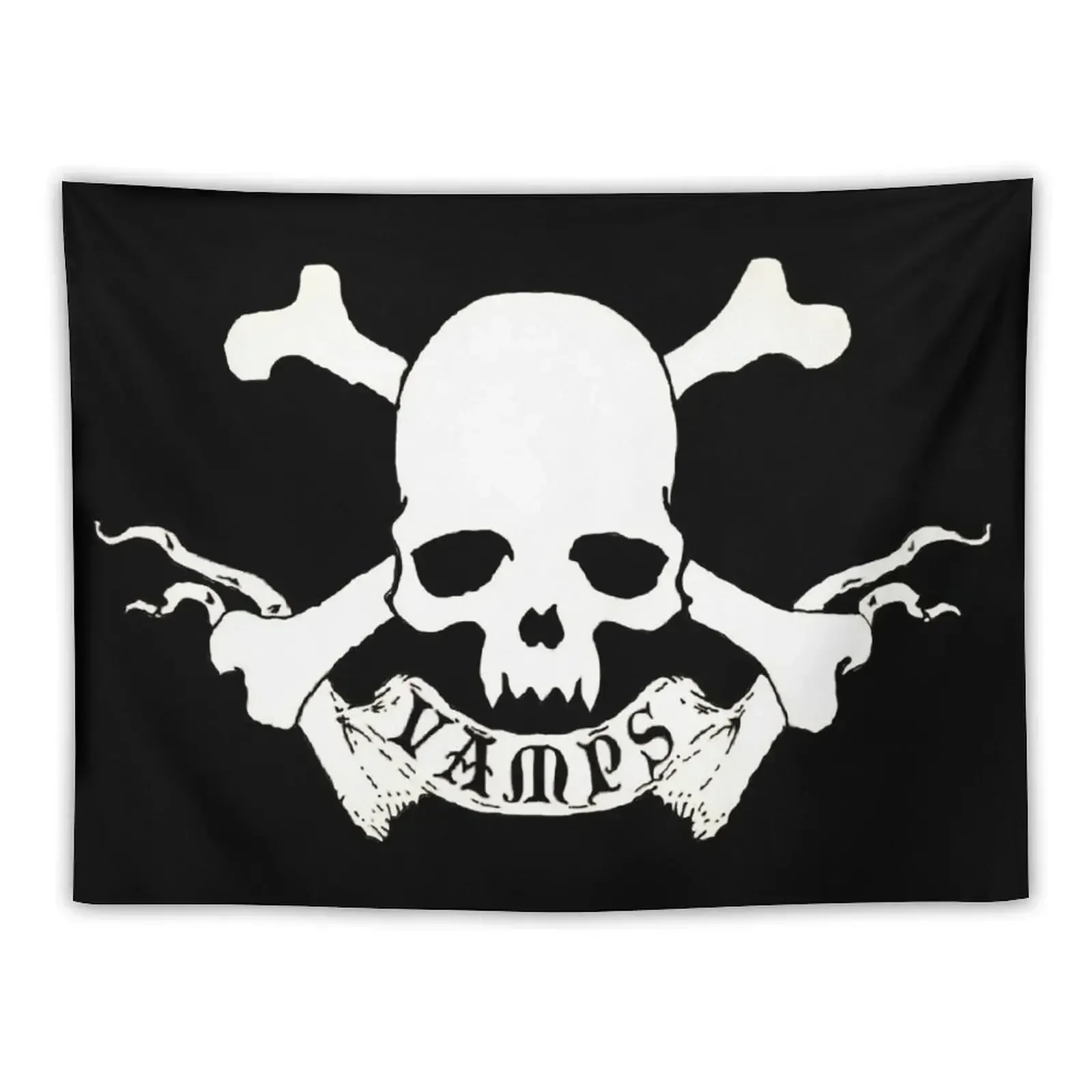 Vamps Jolly Roger Tapestry Aesthetic Room Decors Aesthetic Room Decorations Tapestry