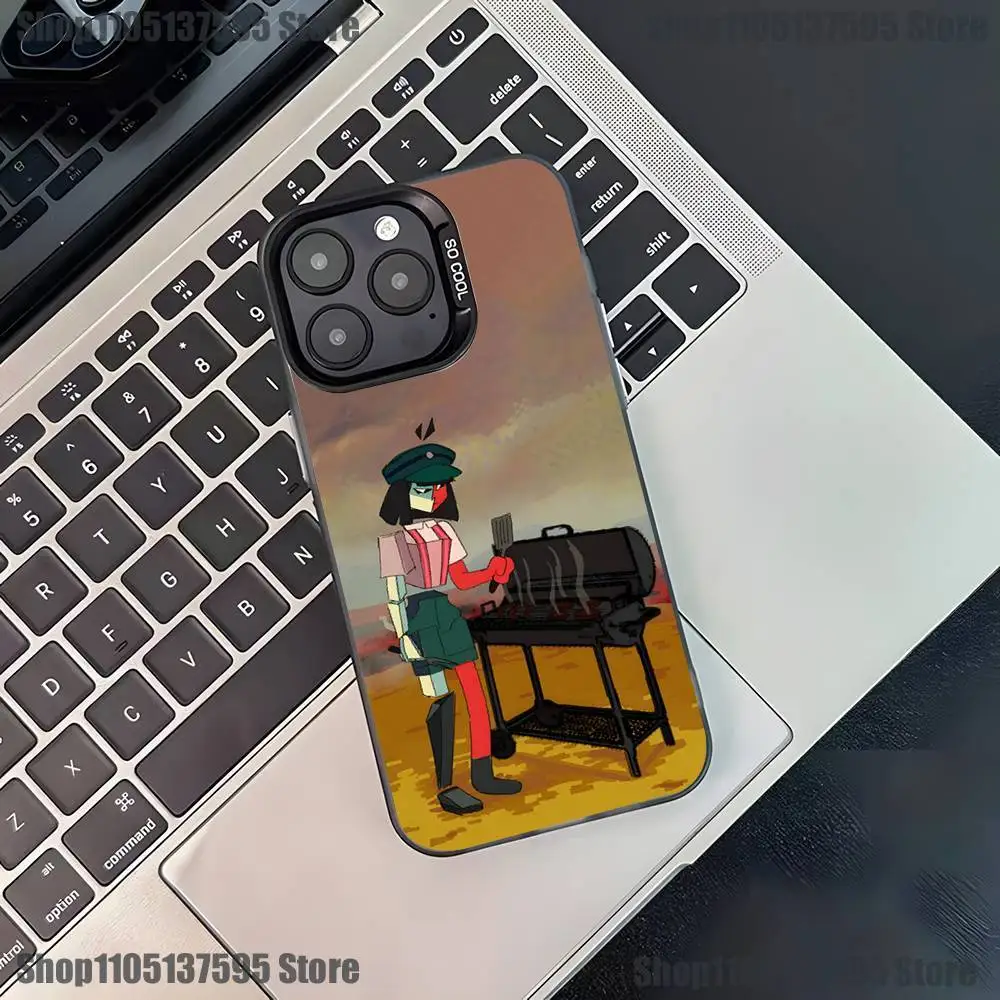 Casing HP ENA Dream BBQ GAME Untuk iPhone 17,16,15,14,13,12,11,Pro,XS,Max,Plus,Mini,SE4,E Hitam Matte Anti Benturan