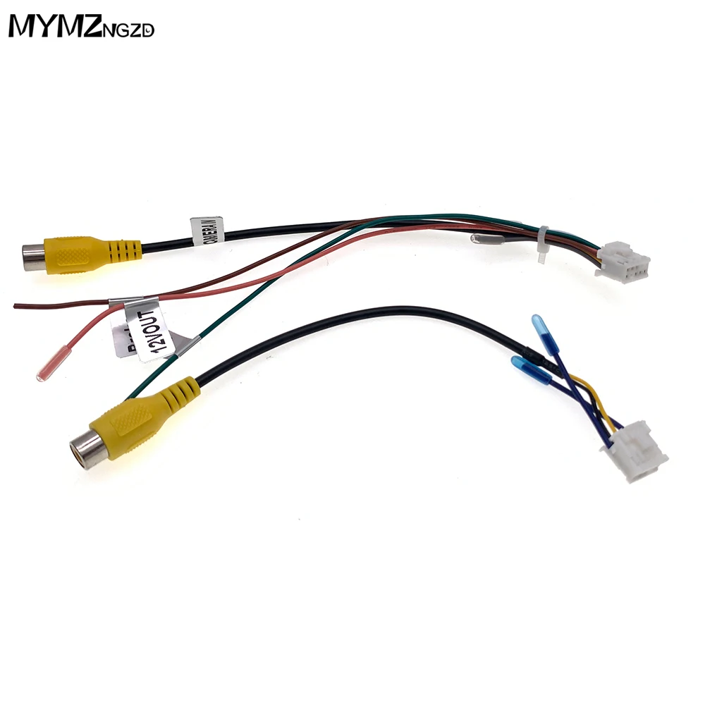 10 Pin Universal Car Radio RCA Camera Video Input Cable Adapter Wiring Connector Android Navigation Accessories