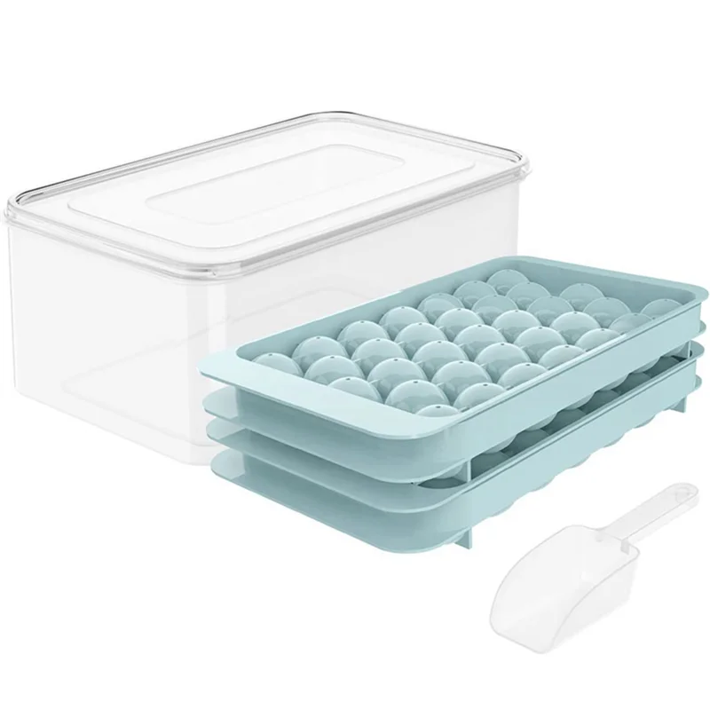 Mini Round Ice-Cube Tray Round Ice-Cube Tray with Lid Ice Maker Mold Ice-Cube Tray Round Ice-Cube Ice