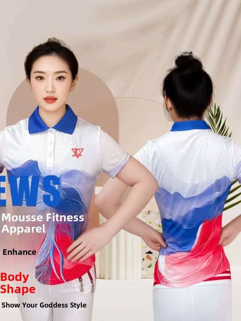 ensemble-de-vetements-de-sport-pour-femmes-a-manches-courtes-en-maille-respirante-a-sechage-rapide-avec-motif-phoenix-tissu-en-polyester-confortable