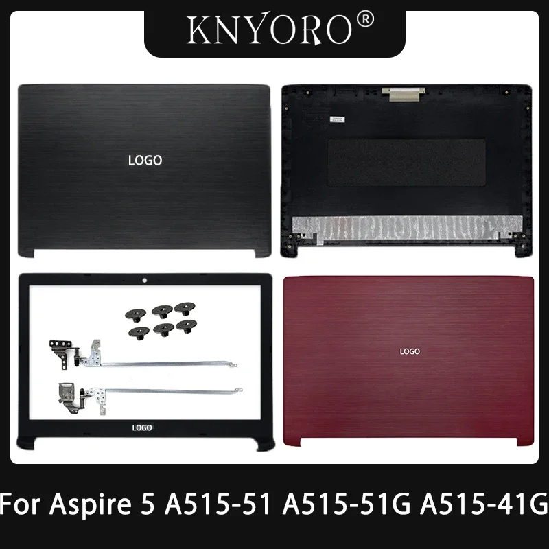 

NEW For Acer Aspire 5 A515-51 A515-51G A515-41G A615-51 N17C4 Laptop LCD Back Cover Hinges Front Bezel Rear Lid Shell Black Red