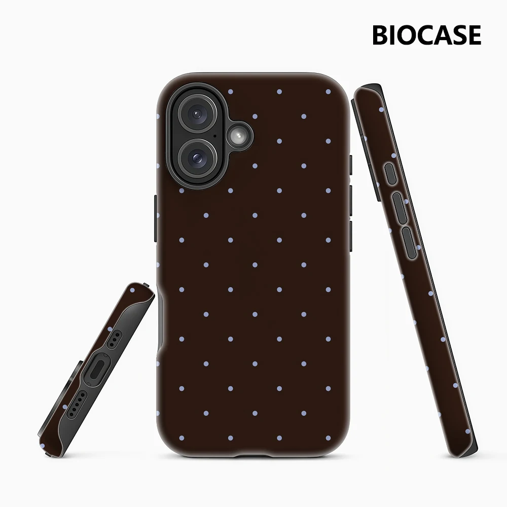 

Brown Blue Dot Phone Case for Magnetic Phone Case for IPhone 17 16 15 14 13 Pro Max Plus Single Double-layer Tough Case