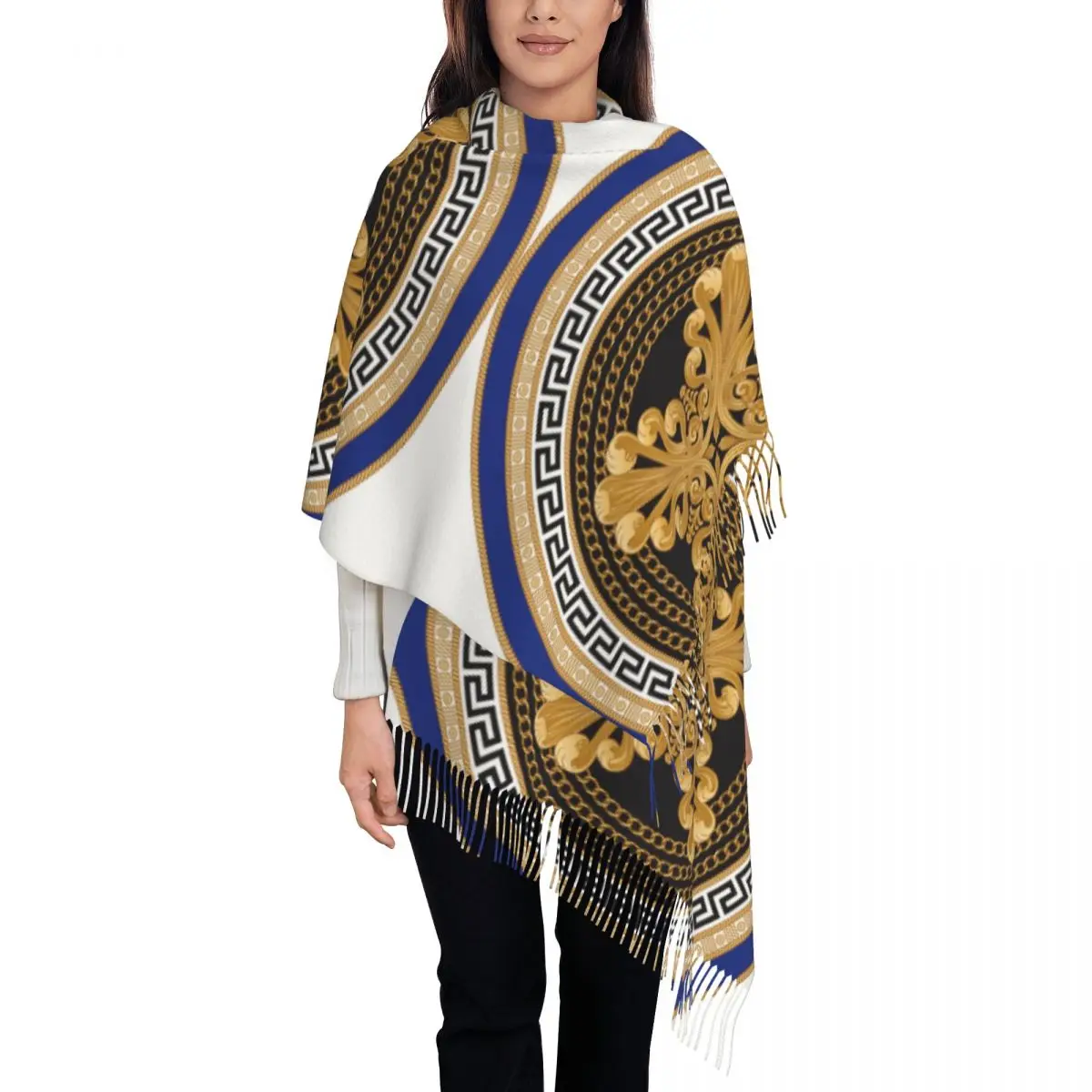 

Blu Women's Tassel Shawl Scarf Fashion Scarf