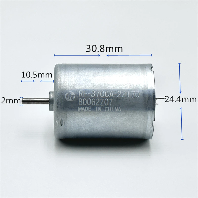 MABUCHI RF-370CA-22170 Micro 370 Motor DC 3V 5V 6V 6000RPM Mini 24mm Round Electric Motor DIY Hobby Toy Printer Copier Engine