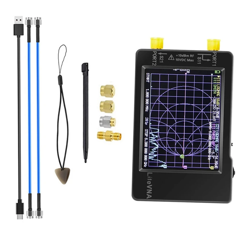 1 Set Litevna 2.8 Inch Screen Display Vector Network Analyzer 50Khz-6.3Ghz Antenna Analyzer