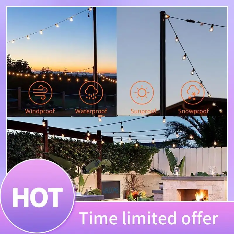 

B69C Light String Hanging Kit With 300 Feet Of Vinyl Coated 304 Stainless Steel Cord, Ball Light String Hanging Kit