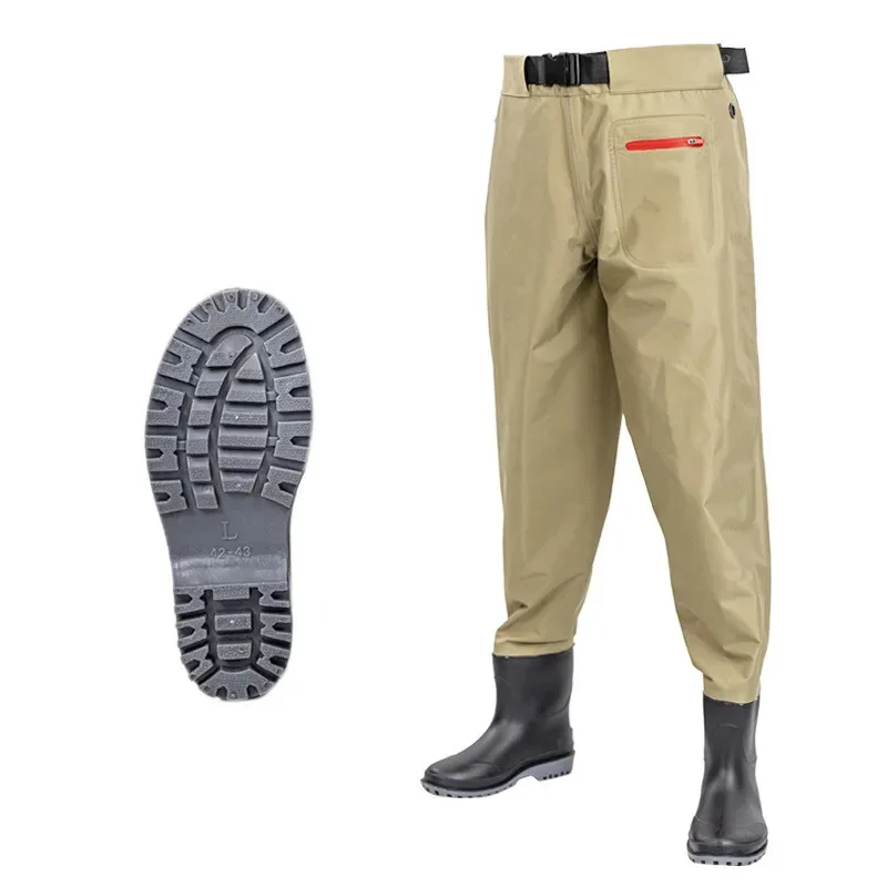 Pantalon sous-marin complet pour la pêche, vêtements de pêche épais, veste d'outillage de chasse en plein air imperméable, chaussures FJWading