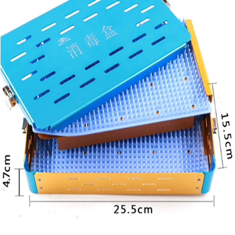 Silicone Sterilizer Box for Microscopic Ophthalmology Surgery Tools High Temperature and High Pressure Sterilizer Box