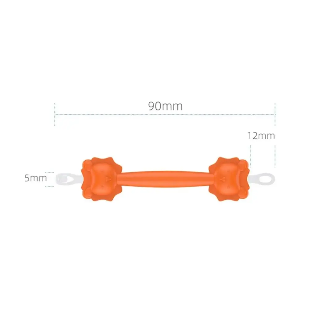 Simpatico cucchiaio per pulizia per bambini a doppia testa, pinzette pulite in silicone, raccoglitore di curette per cera, detergente per naso di leone