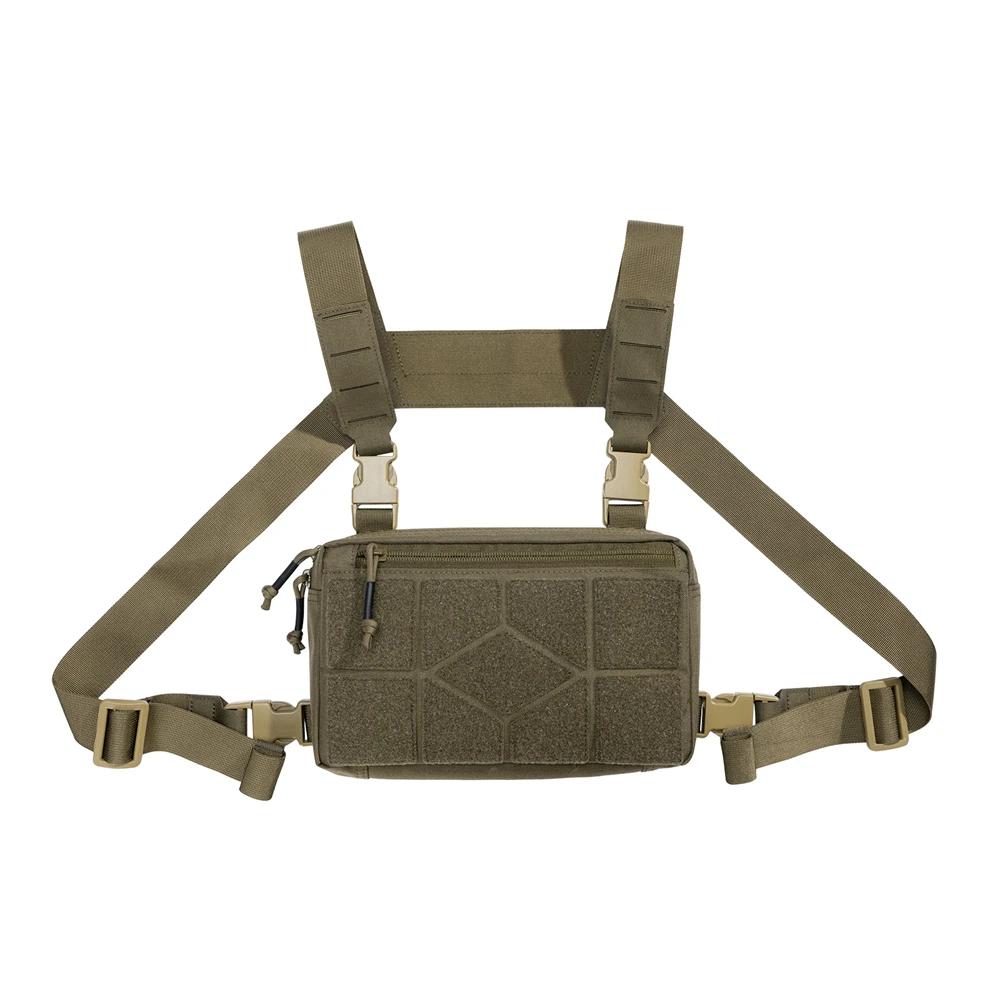 Taktische Brust Taschen Jagd Weste Outdoor Camping Schulter Rucksack Männer Motorrad Tasche Radfahren Klettern Bauch Fanny Pack Fahrrad – Detail 5