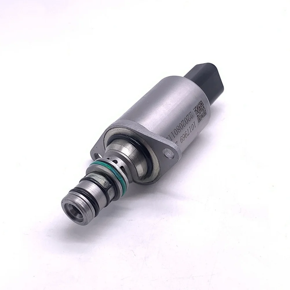 SY335 24V Proportional Solenoid Valve For Hydraulic Pump Heavy Construction Machinery Maintenance Spare Part Silver Color