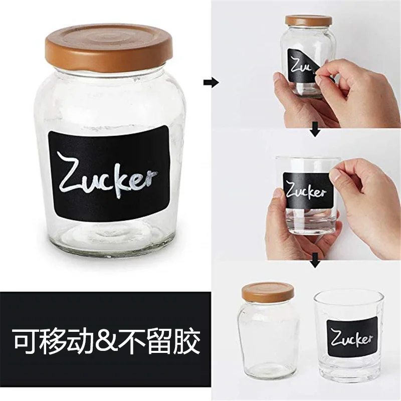 150/300 Pcs/Set Roll Removable Chalkboard Label Stickers Kitchen And Storage Jar Stickers Waterproof Chalkboard Labels Stickers