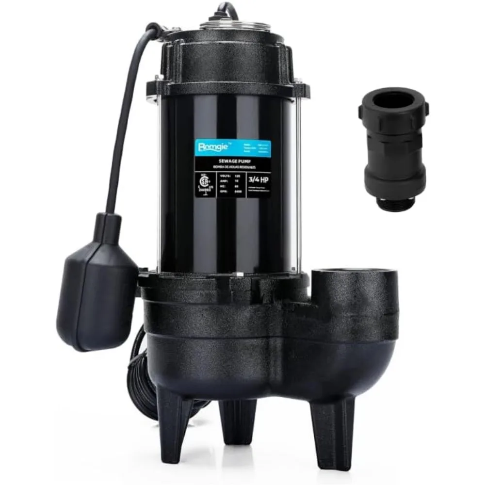 

Погружной канализационный насос 34 HP, 6400 GPH, для подвалов, с обратным клапаном 2 дюйма