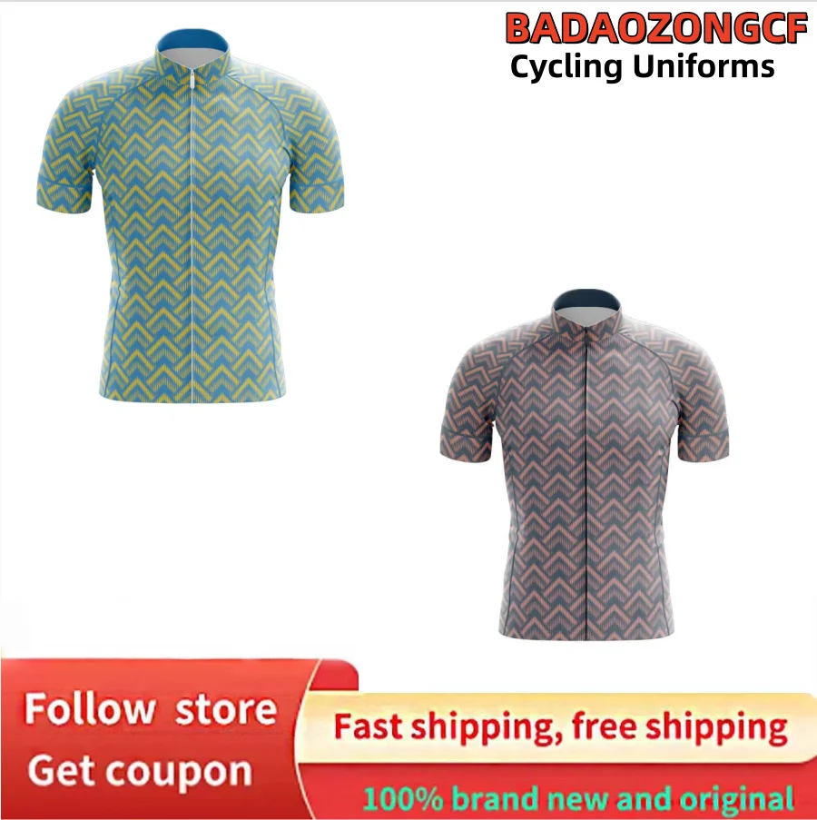 Chevron Club Bicycle Clothing Jersey Cycling Uniforms for Men Mtb Bike Jersey Sports Bicycles Men Cycling Bib Shorts Road Bike