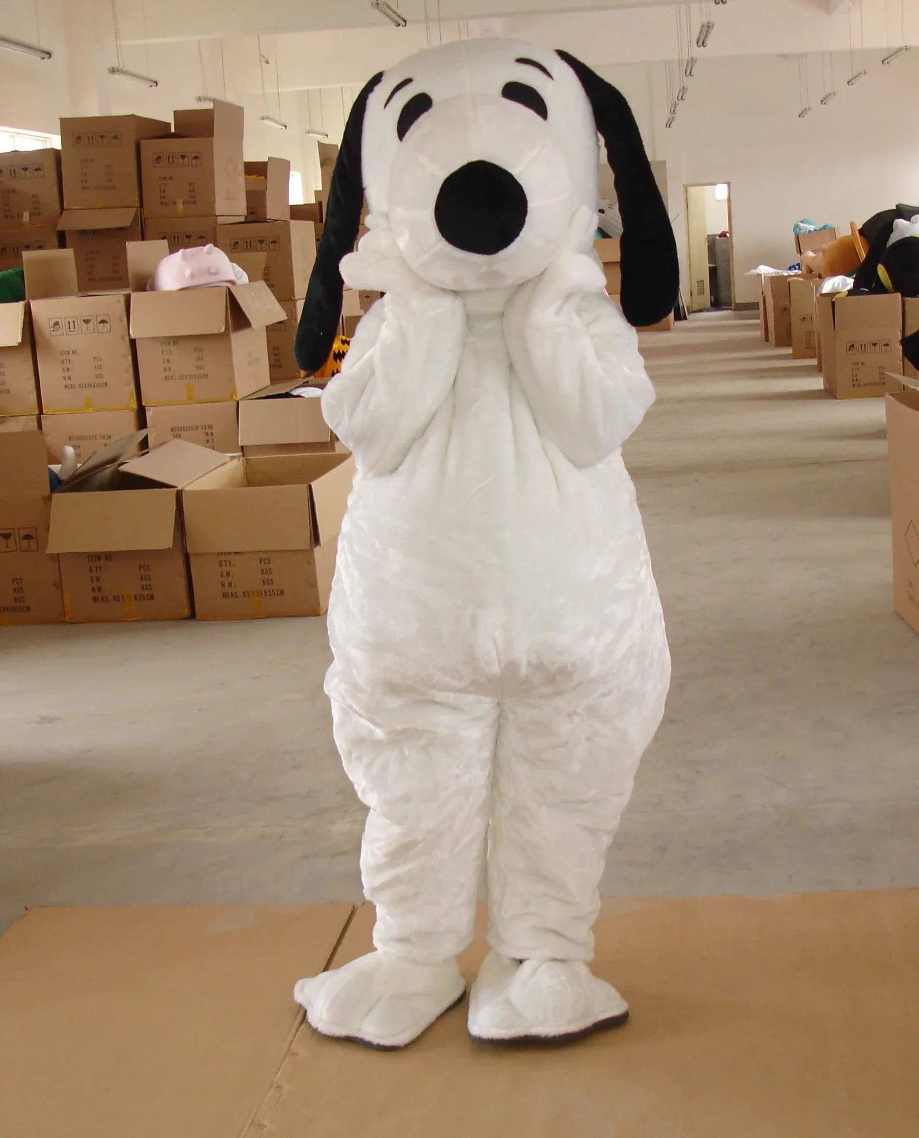 جديد الكبار الساخن بيع براون الكلب زي التميمة حفلة عيد الميلاد ملابس تنكرية للهالوين الكبار أفخم الطبيب الكلب التميمة تأثيري حلي #2