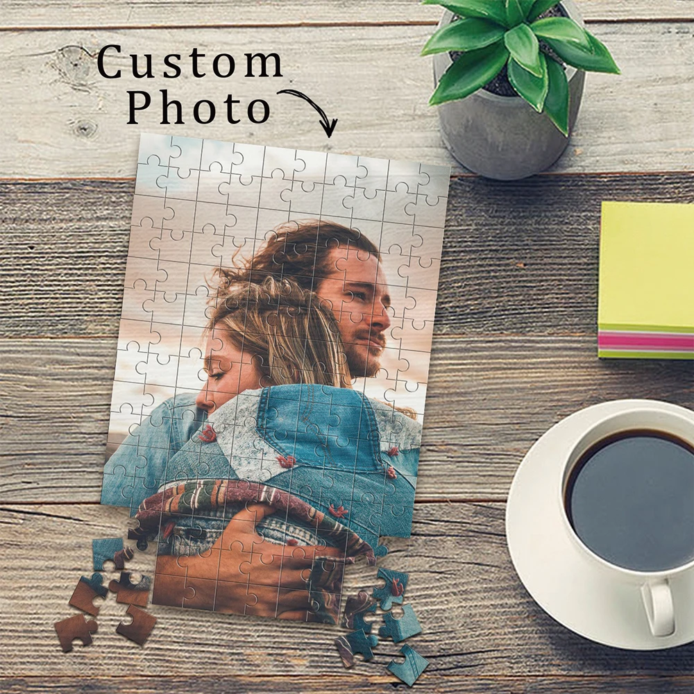 35/300/500/1011pcs Personalized Custom Photo Puzzle Couple Photos Parent-Child Interactive Diy Assemble Game Toy