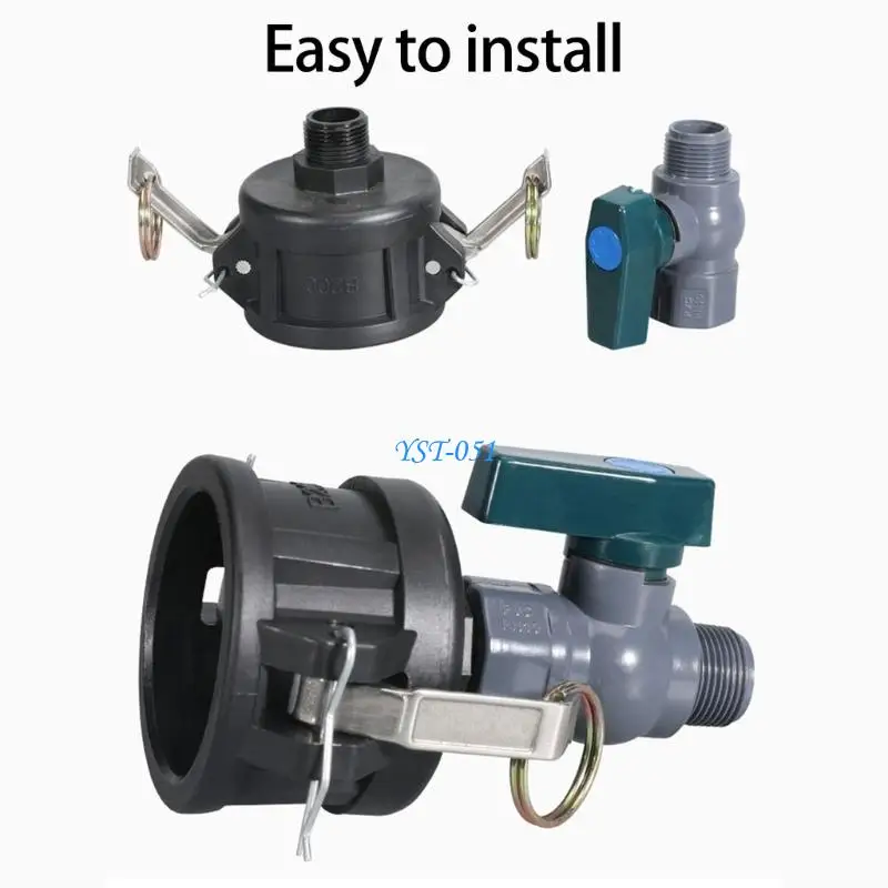 

E15a прочный пластиковый адаптер танка IBC конвертируется в 3/4 -дюймовый садовый шланг.