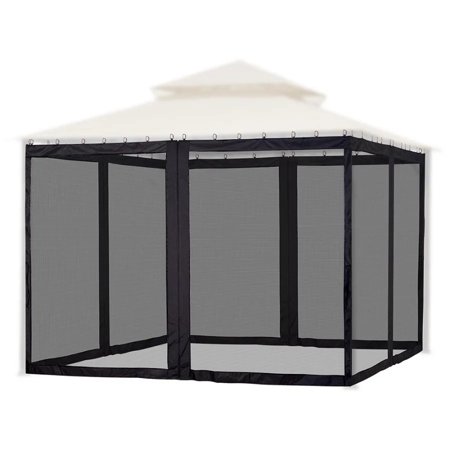 

Gazebo Replacement Mosquito Netting 10*12Inch Black