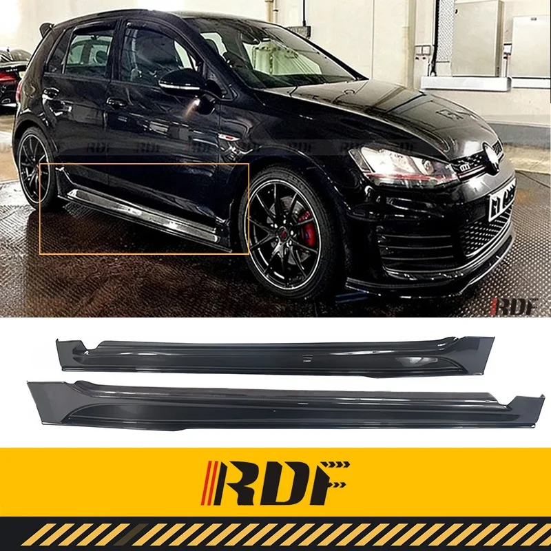 Suitable for VW GOLF 7 MK 7.5 R GTI Rline Modify Carbon Fiber Aspec Side Skirts Side Lip Spoiler Car Door Lower Side Panel Kits
