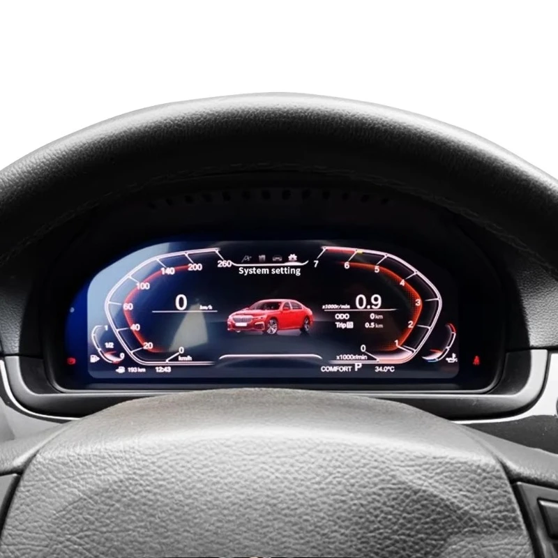 Auto Speed Meter for Car Head up LCD Dashboard Digital Speedometer Instrument Cluster for 5 Series E60 F10 F11 GT F07
