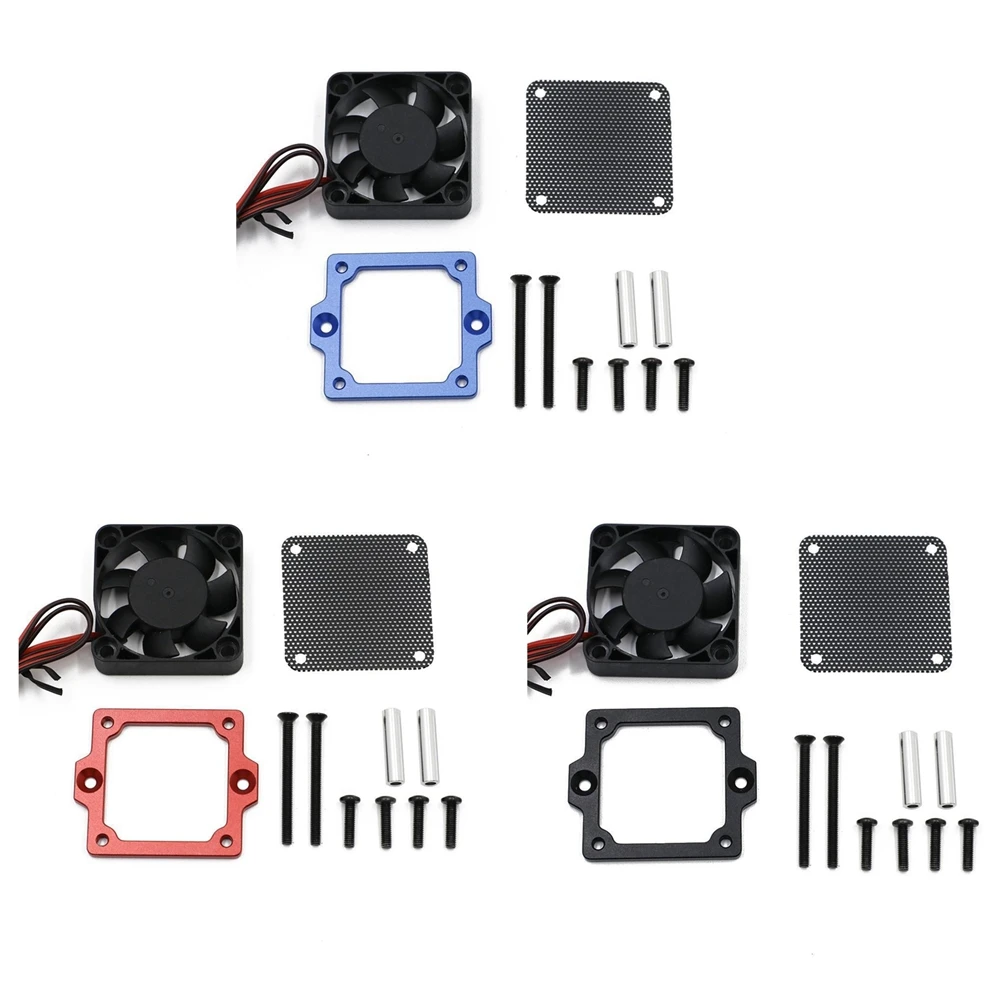 

XL-5HV XL5 ESC RC Car Accessories Composite Material Cooling Fan Heat Sink For Traxxas TRX4 TRX6 1/10 Blue