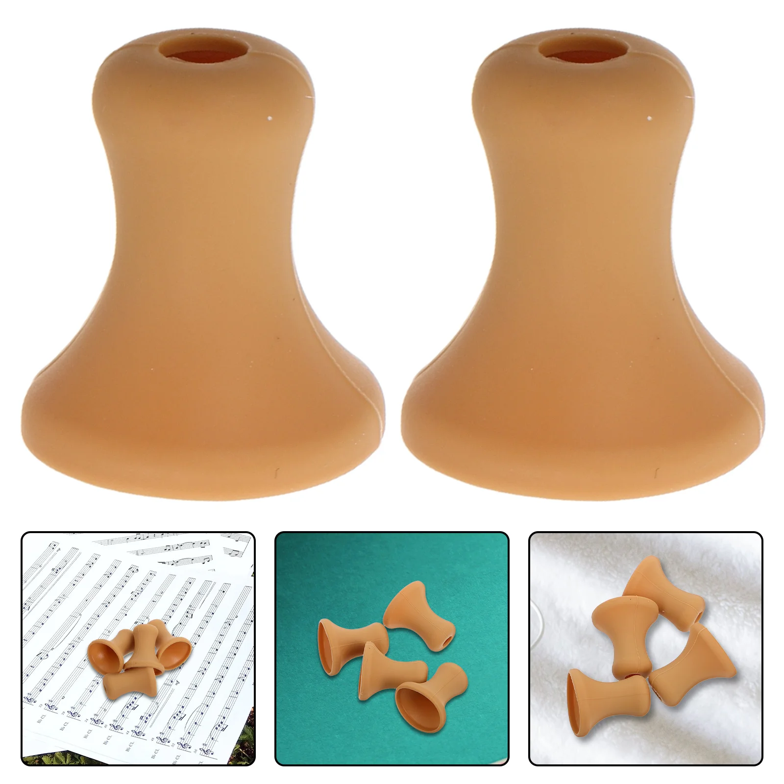 

4Pcs Silicone Cucurbit Flute Mouthpiece Protective Cover Replacement Guard Cap Musical Accessory Cucurbit Flute