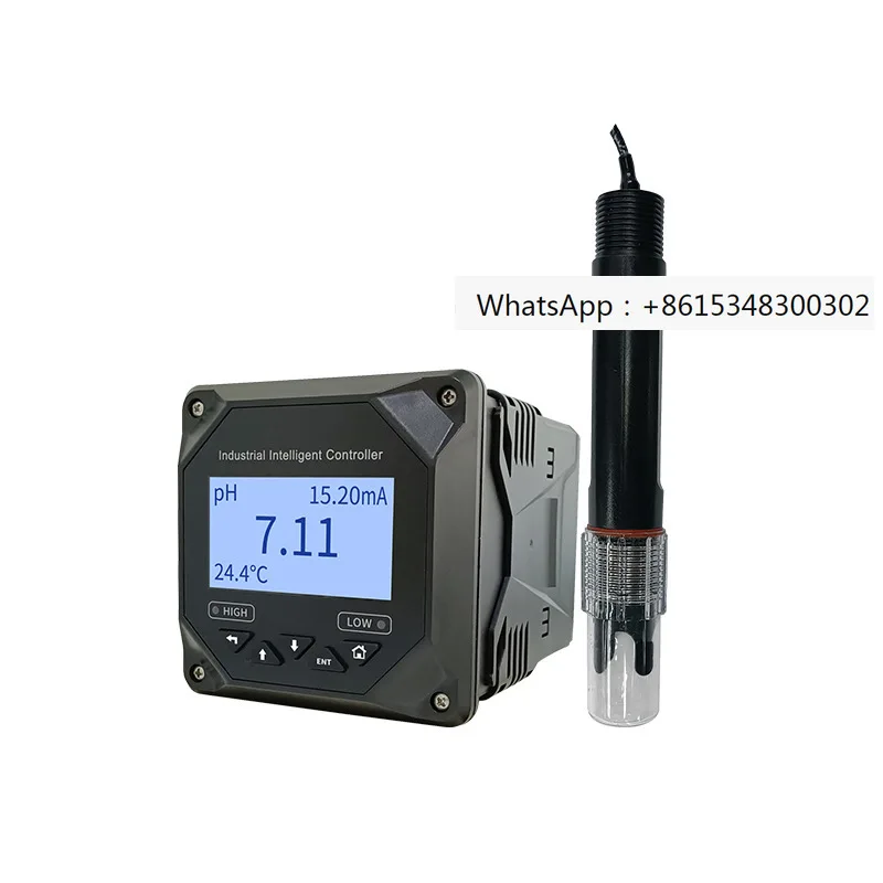 Industrial dissolved oxygen turbidity corrosion-resistant pH electrode probe transmitter Water hardness online pH controller