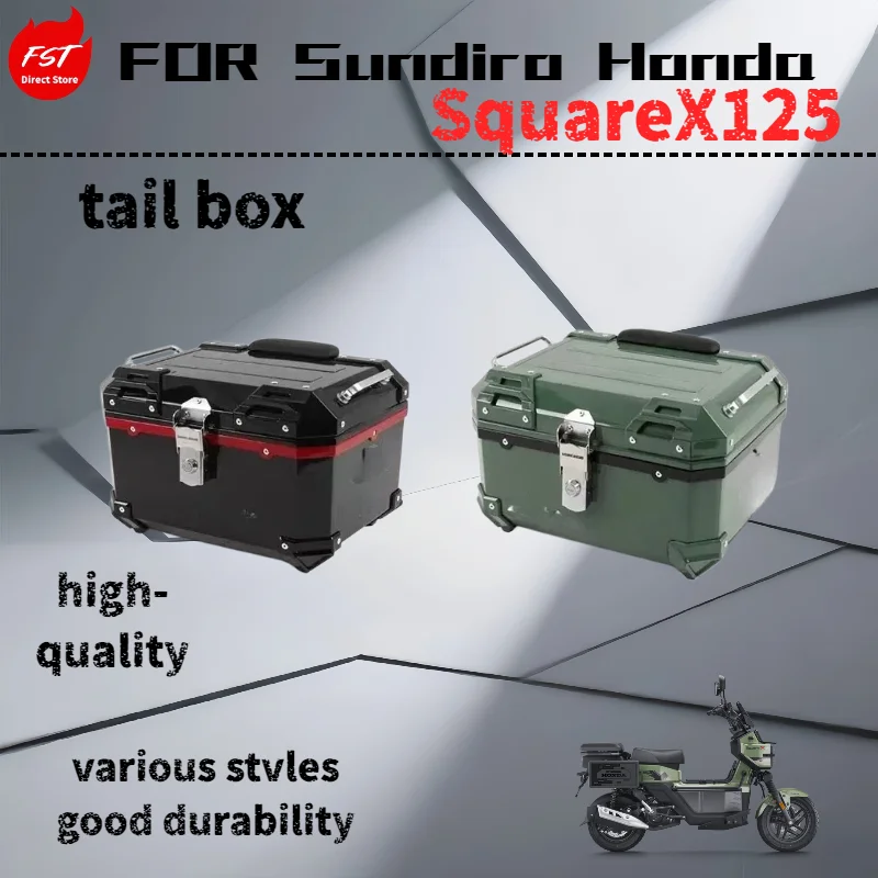 For Sundiro Honda Square X125 modified rear tail box motorcycle multi-functional storage trunk accessories