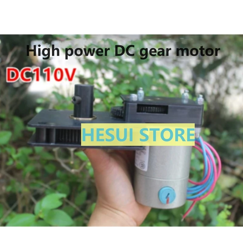 7 font high power DC deceleration motor  110V  positive and negative rotation slow big torque horse