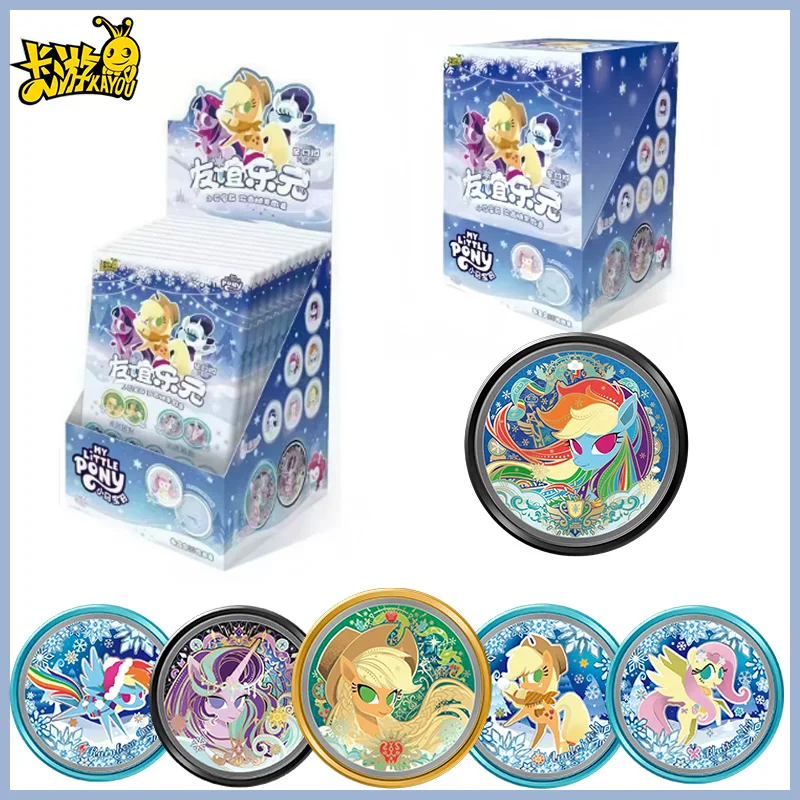 

New My Little Pony Series 2 Star Fantasy Badge Keychain Kayou Friendship Harmony Double-Sided Candy Pin Kids Collection Gift Toy