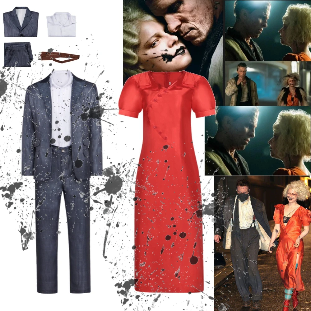 

Ida Frankenstein's Monster Costume Gothic Dark Bride Cosplay Dress Halloween Horror Costume for Wome Adult Costume