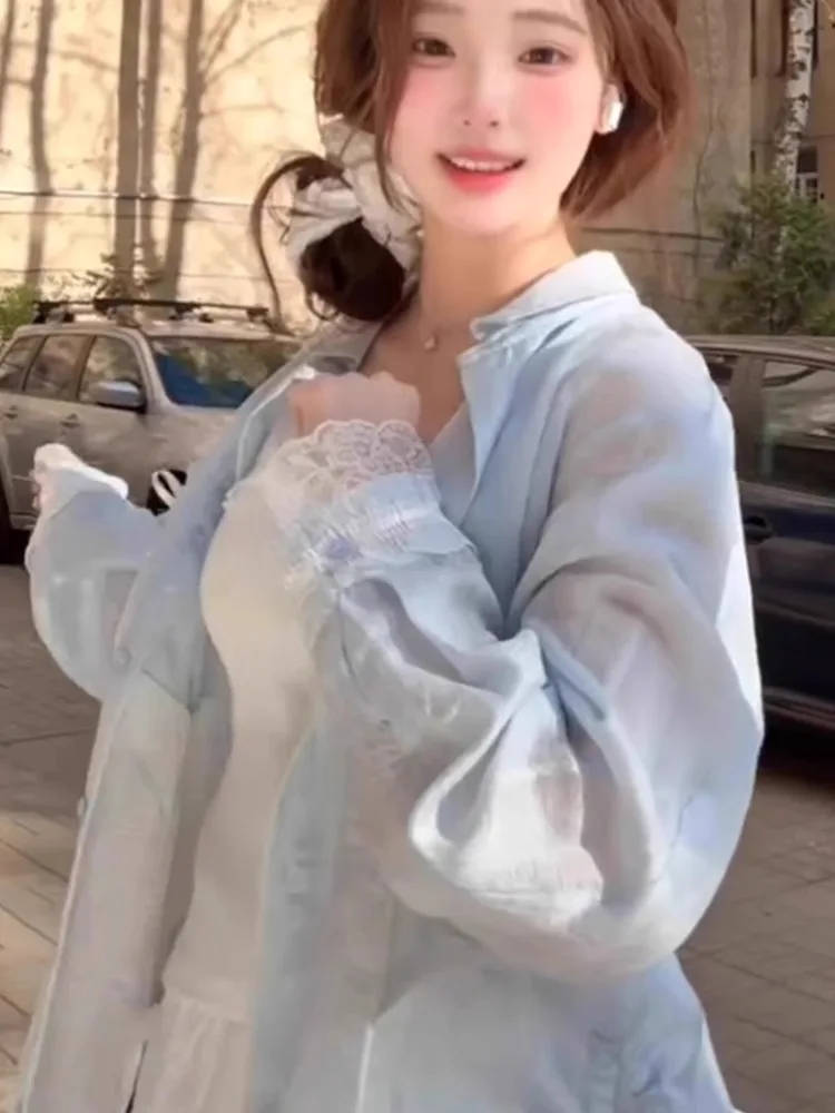 

Long Sleeve Shirts Womens Plaid Oversized Button Down Cotton Turn Down Collar Preppy Sweet Casual Spring Outfit Comfortable