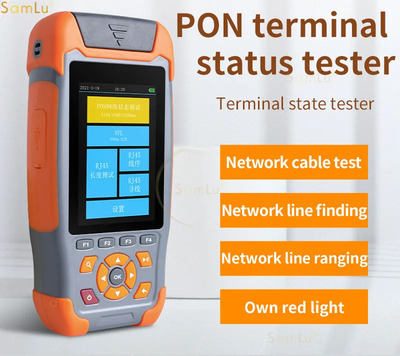 YYS-308 OTDR serat optik kualitas tinggi, penguji Status terminasi ONU tes Online dengan 5MW VFL dengan RJ45