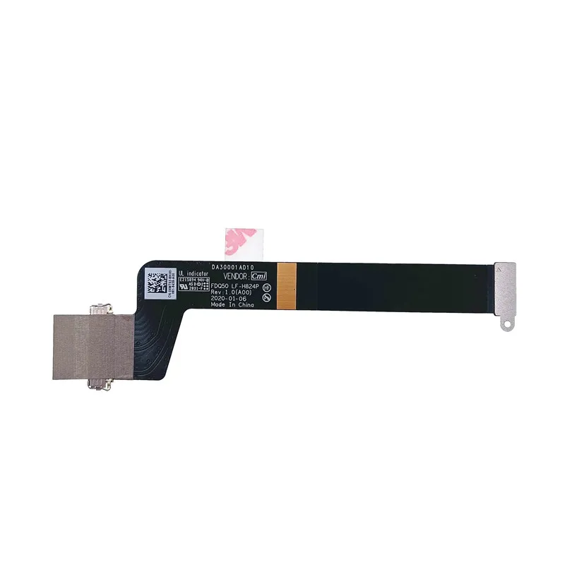 Cabo flexível de tela para dell xps15 9500 precisão 5550 m5550 portátil lcd display led fita cabo 0xmt52 da30001ad10 fdq50 LF-H824P