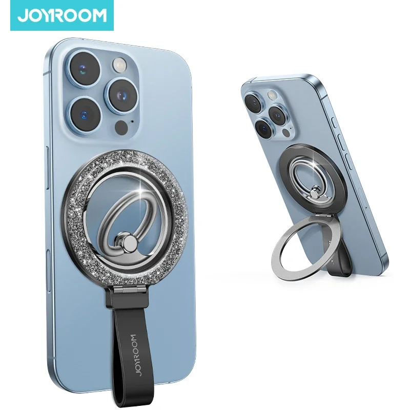 Joyroom anel magnético suporte de telefone aperto de telefone magnético design de cordão de silicone com super ímã para iphone 17/16/15/14 series