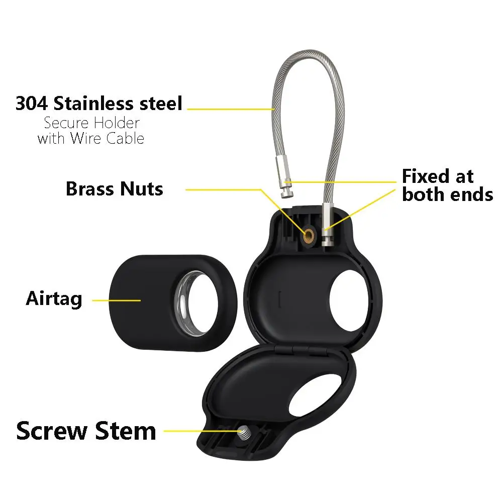 Portable Case For SmartTag 2 Protector Cover For Samsung Galaxy Smart Tag Holder Locator Shell With Wire Rope