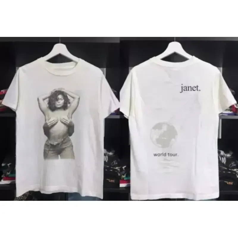 Vintage 1993 Janet Jackson Tour T Shirt Cotton For Fans