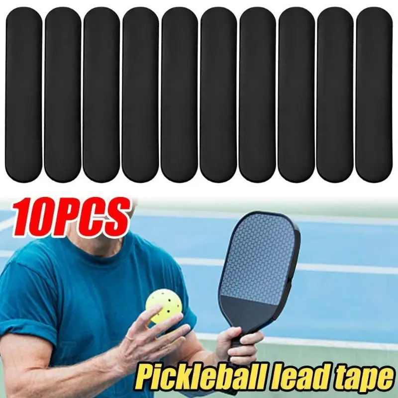 10Pcs Pickleball Lead Tape Self Adhesive Golf Racquet Weighted Sheet for Paddle Optimization Quick Balance for Training