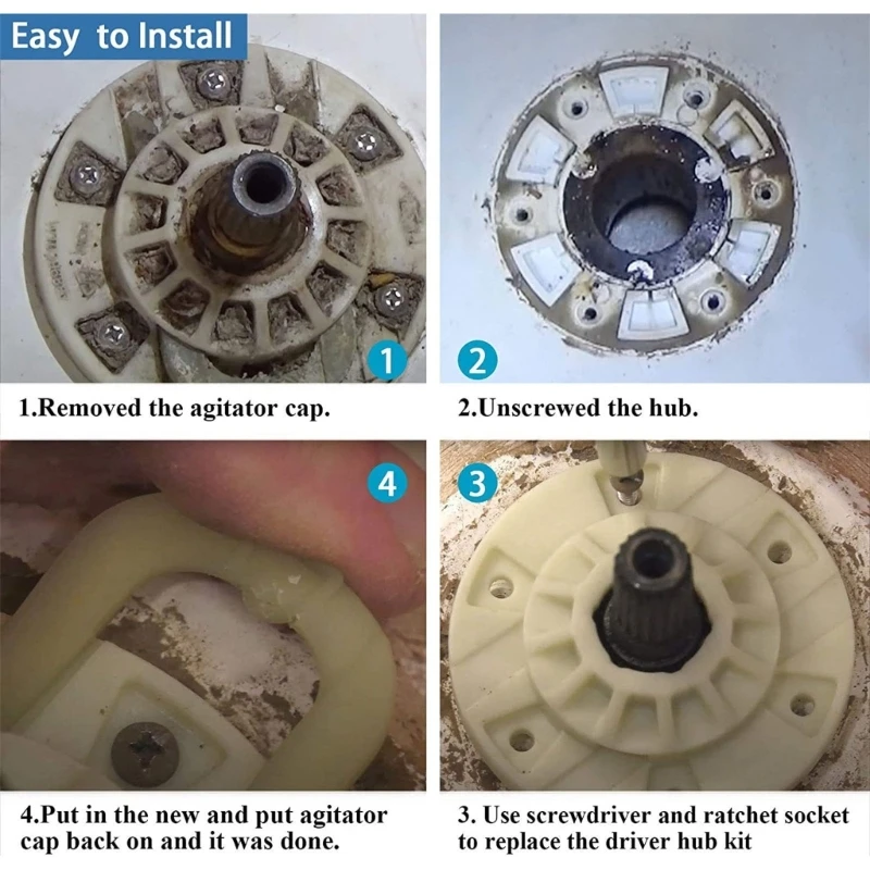 W10528947 W10396887 2684908 AP5665171 PS6012095 EAP6012095 Комплект приводной ступицы корзины стиральной машины, замена для